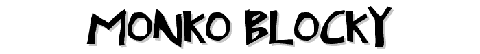 Monko Blocky font